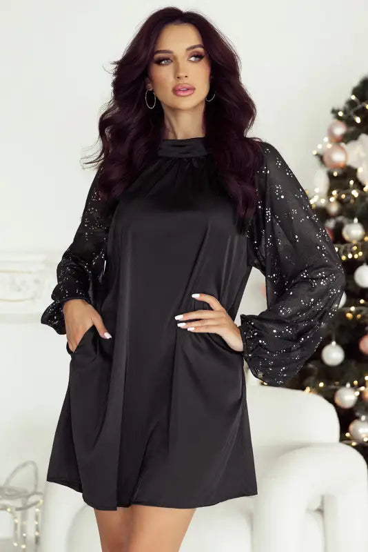 Midnight sparkle mini dress | evening dresses | fashionfitz