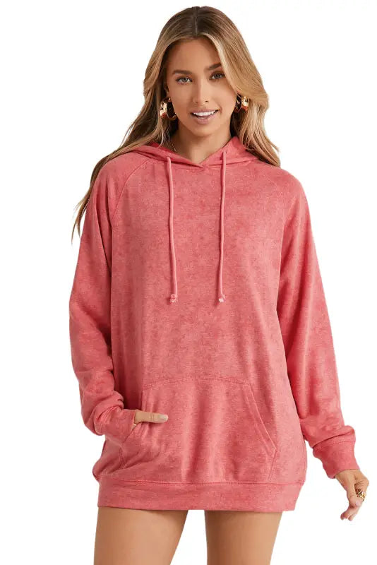 Mineral wash kangaroo pocket hoodie - hoodies