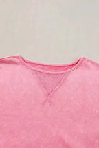 Mineral Wash Patchwork Plus T-Shirt - Fashionfitz