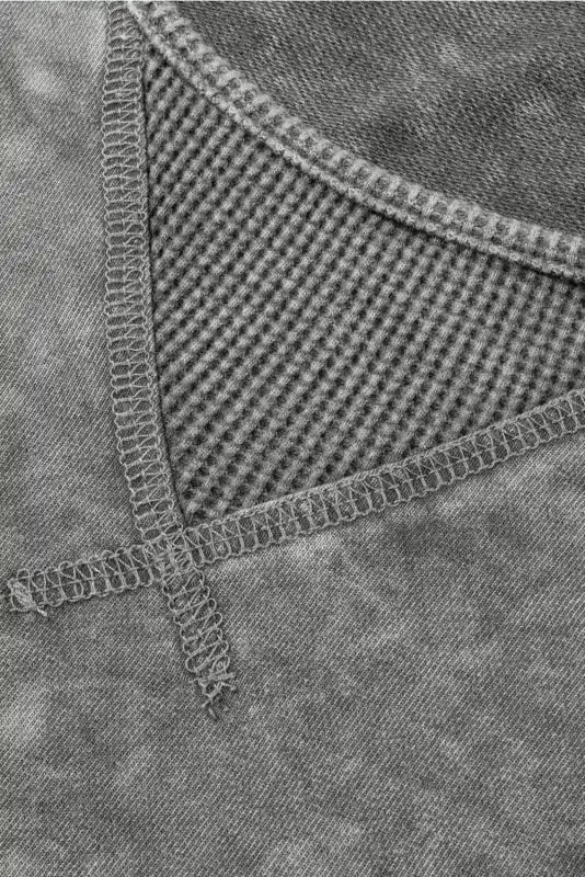 Mineral Wash Patchwork Plus T-Shirt - Fashionfitz