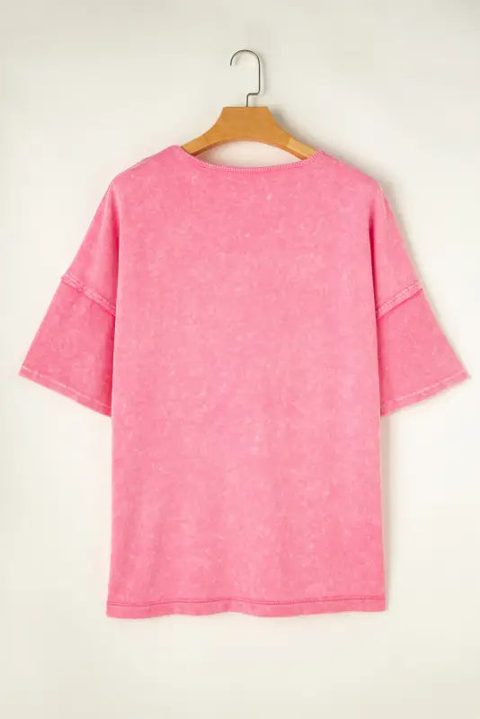 Mineral wash patchwork plus t-shirt - size t-shirts