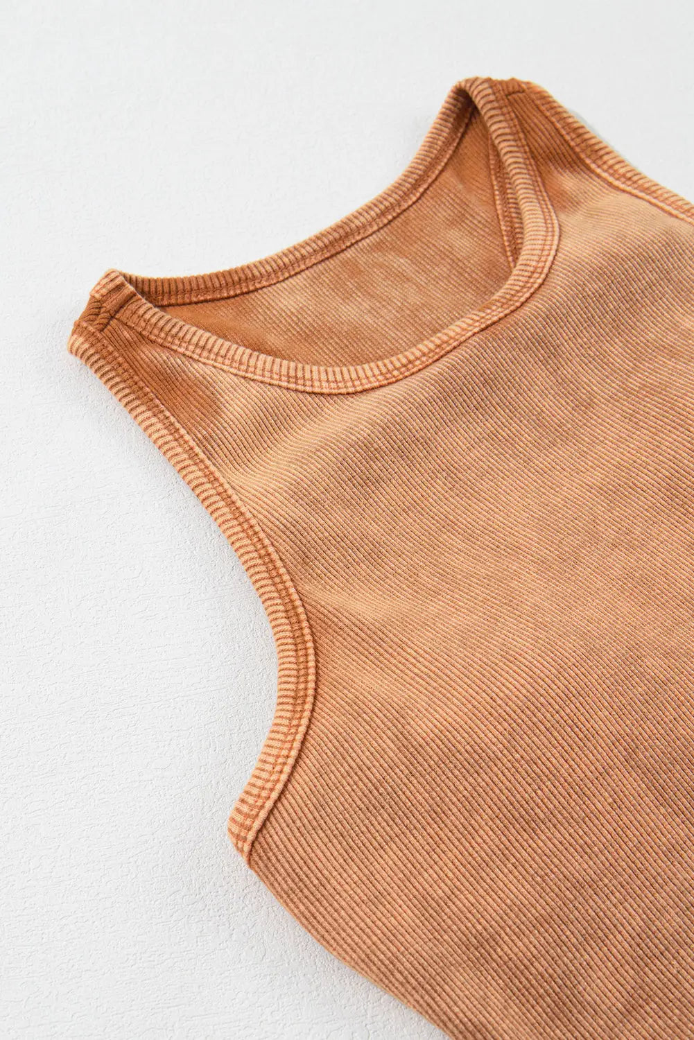 Mineral wash racerback cropped tank top - tops