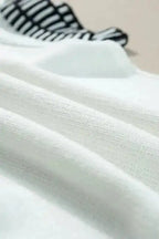 Mint Green Contrast Trim Knitted Top - Fashionfitz