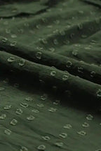 Mist Green Plus Lace Swiss Dot Ruffle Long Sleeve Top - Fashionfitz