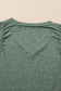 Mist green ribbed v neck tank - tops