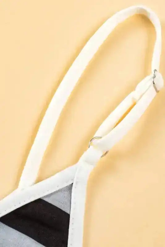 Mixed Stripes Spaghetti Straps Maxi Dress - Fashionfitz