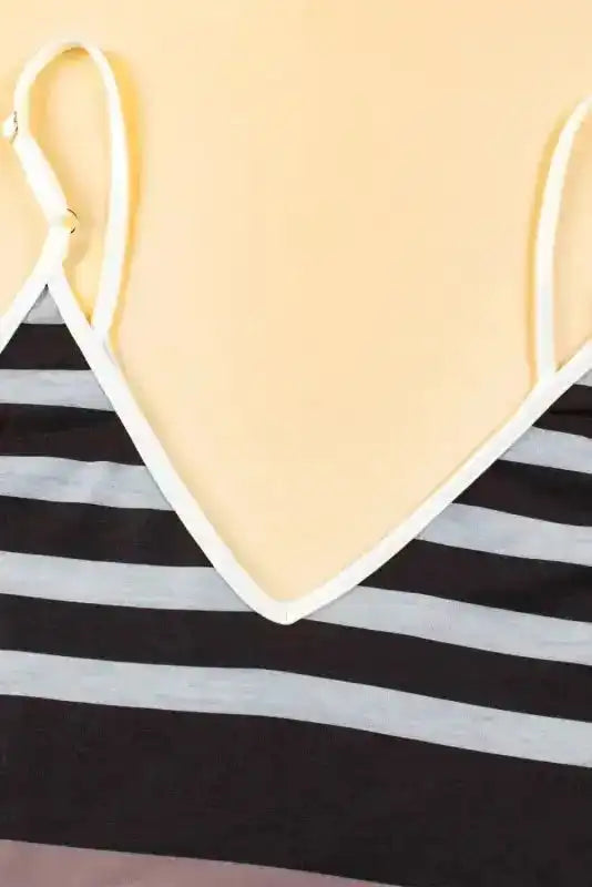 Mixed Stripes Spaghetti Straps Maxi Dress - Fashionfitz