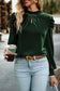 Mock neck puff sleeve velvet blouse - blouses