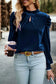 Elegant mock velvet blouse | chic puff sleeves