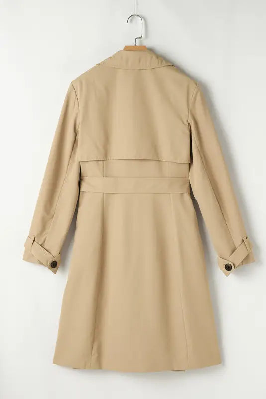 Modern lapel wind coat