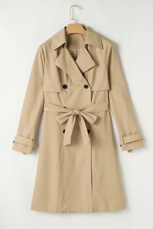 Modern lapel wind coat