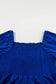 Molly shirred mini dress - blue - plus size/plus size dresses/plus dresses