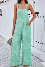 Moonlight Jade Wide Leg Jumpsuit - Fashionfitz