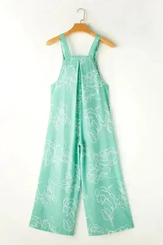Moonlight Jade Wide Leg Jumpsuit - Fashionfitz