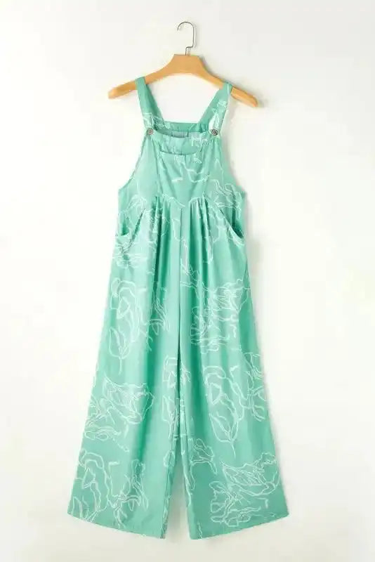 Moonlight Jade Wide Leg Jumpsuit - Fashionfitz