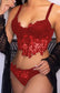 One more night 2 piece lingerie set - red / s - sets