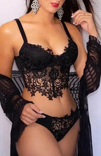 One More Night 2 Piece Lingerie Set - Fashionfitz