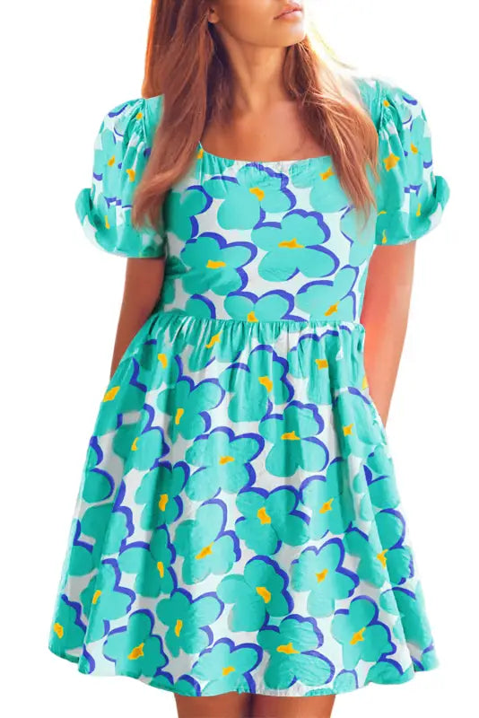 Morning breeze floral flowy dress - dresses