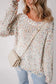 Mosaic distressed knit sweater - sweaters