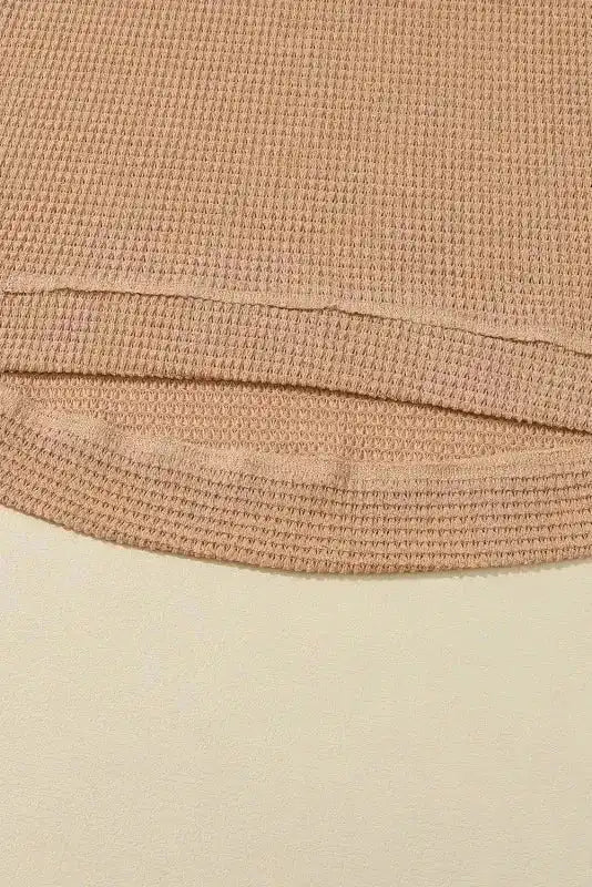 Moss Green Plus Size Textured Knit Long Sleeve Top - Fashionfitz