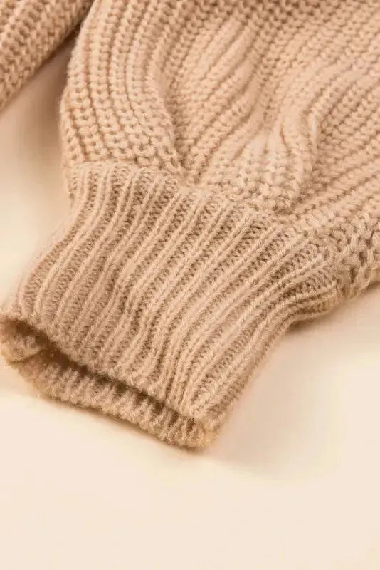 Multicolor Color Block Patchwork Baggy Sweater - Fashionfitz