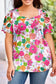 Multicolor Floral Print Plus Size Kimono - Fashionfitz