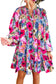 Multicolor floral shift dress - dresses