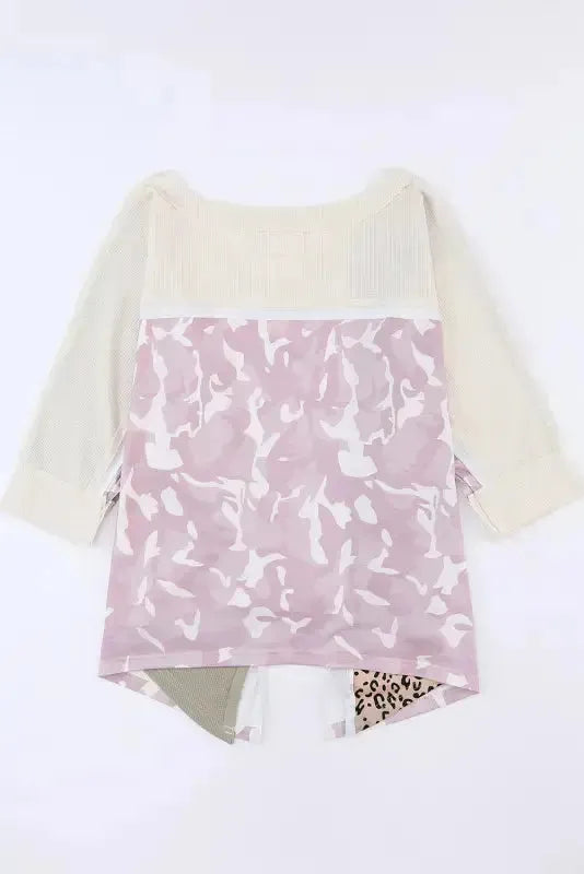 Multicolor Patchwork Oversized Top - Fashionfitz