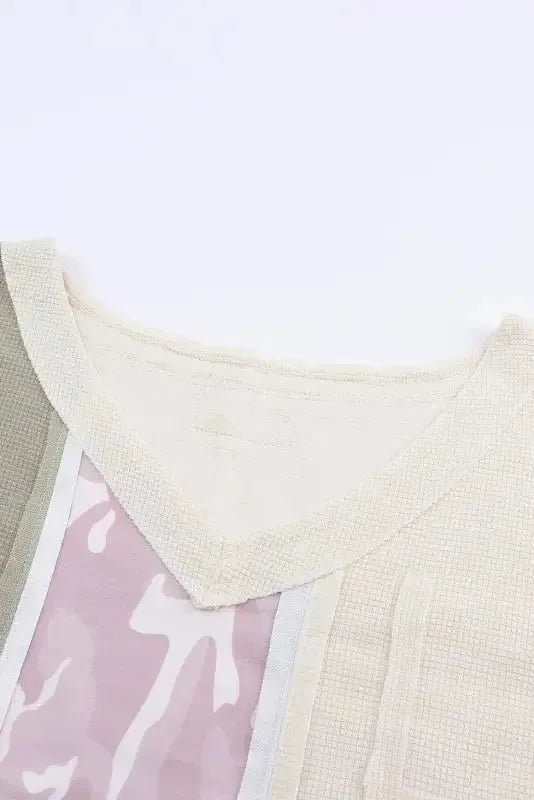 Multicolor Patchwork Oversized Top - Fashionfitz