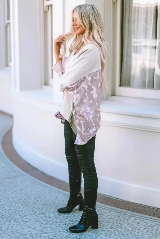 Multicolor Patchwork Oversized Top - Fashionfitz