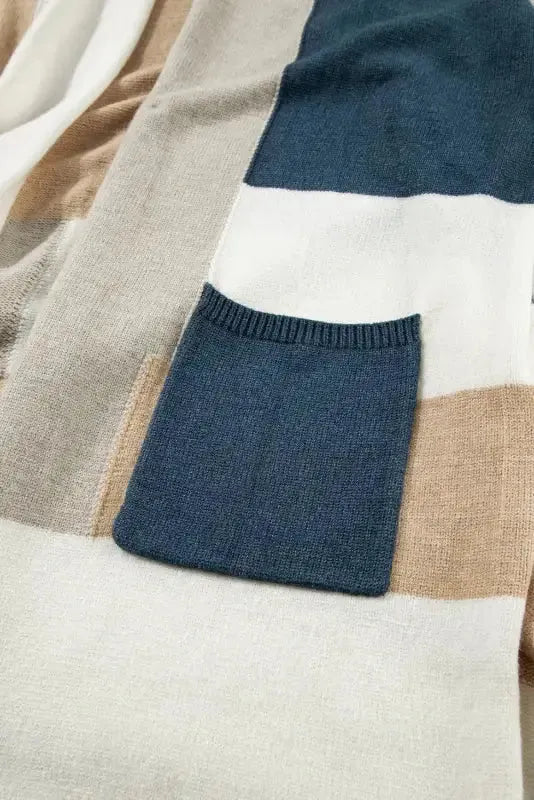 Curves & plus size multicolor colorblock knit