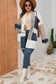 Curves & plus size multicolor colorblock knit