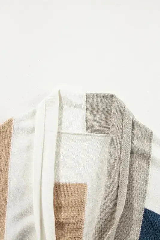 Curves & plus size multicolor colorblock knit