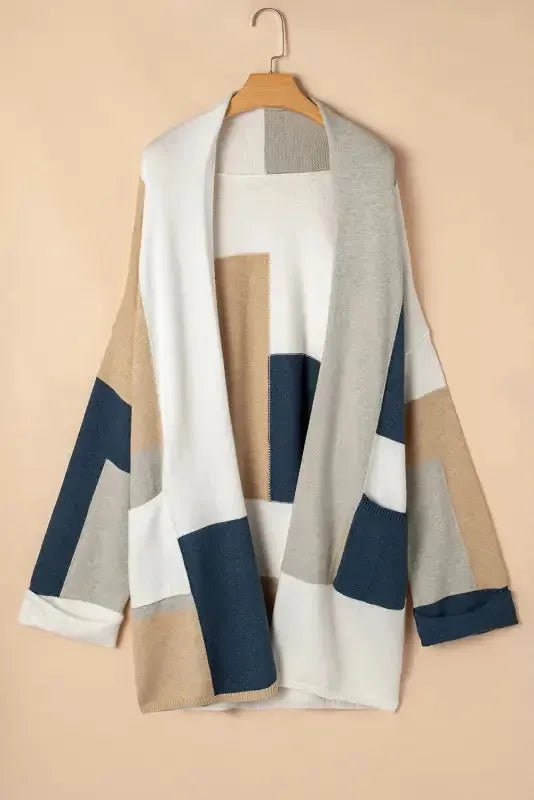Curves & plus size multicolor colorblock knit