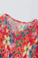 Multicolor Ruffle Short Sleeve Floral Babydoll Dress - Fashionfitz