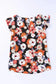 Multicolor Ruffle Sleeve Floral Plus Size Top - Fashionfitz