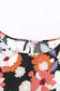 Multicolor Ruffle Sleeve Floral Plus Size Top - Fashionfitz