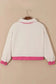 Multicolor Sherpa Corduroy Patchwork Button up Crop Jacket - Fashionfitz
