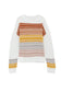 Multicolor stripe long sleeve round neck sweater - sweaters & cardigans