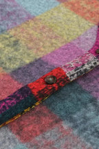 Multicolour Brushed Checkered Wide Leg Overalls - Fashionfitz