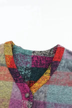 Multicolour Brushed Checkered Wide Leg Overalls - Fashionfitz