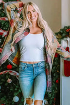 Multicolour Brushed Checkered Wide Leg Overalls - Fashionfitz