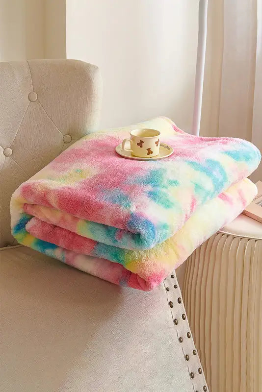 Multicolour cow spots plush blanket 150*200cm - accessories