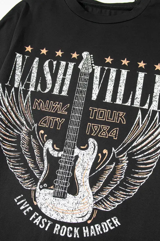 Nashville guitar mini dress | fashionfitz | music lover style