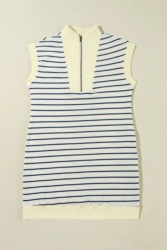 Nautical zip charm dress - mini dresses