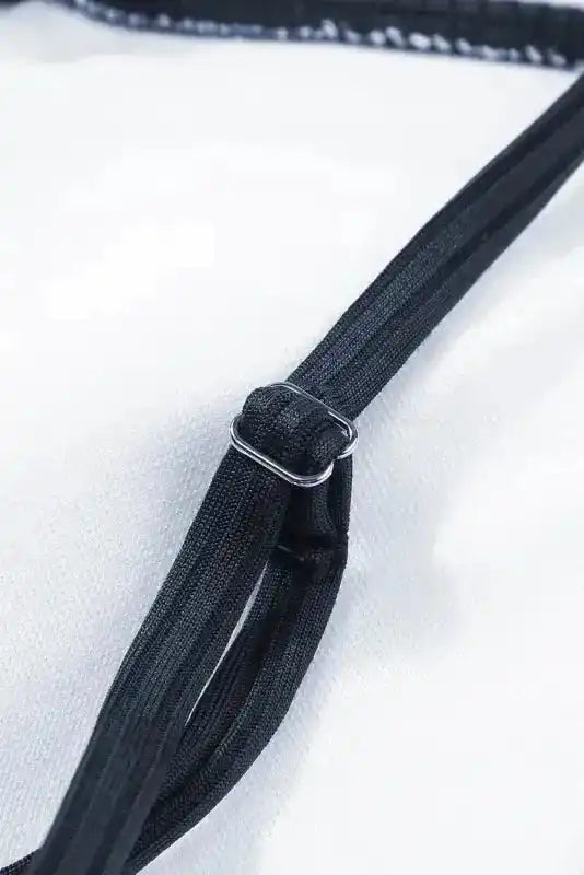 Navy Blue Ribbed Cutout One Piece Swimsuit - Fashionfitz