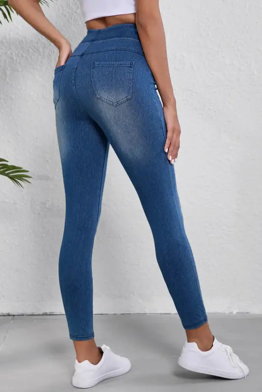 Navy flexfit ankle jeggings