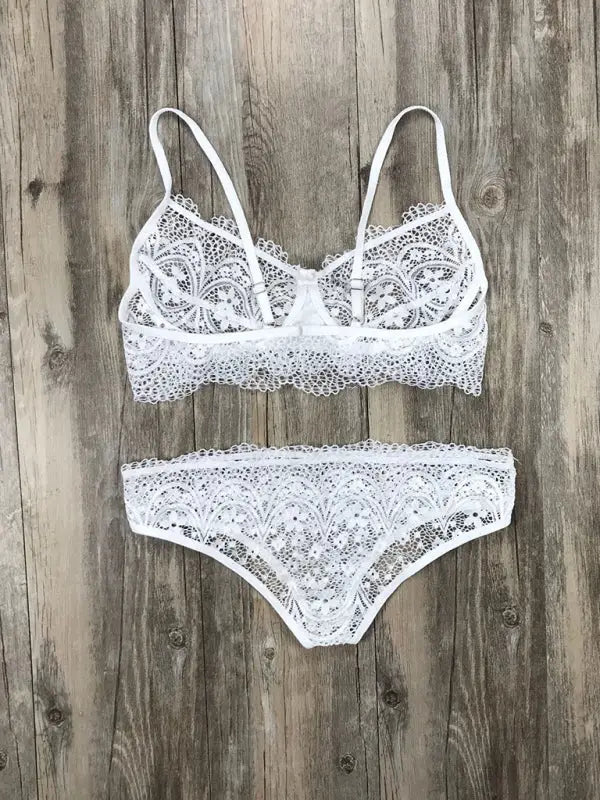 Never ever lace 2 piece set - lingerie - sets