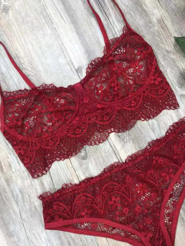 Never ever lace 2 piece set - lingerie - sets