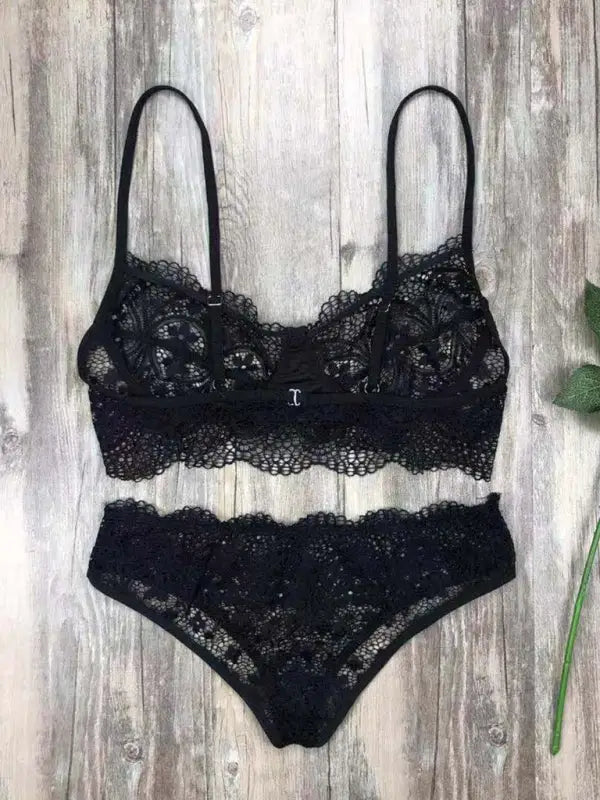 Never ever lace 2 piece set - lingerie - sets